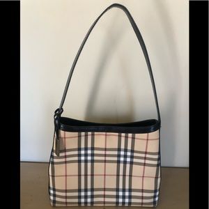 Vintage Beige Check London Shoulder Bag Excellent Condition!